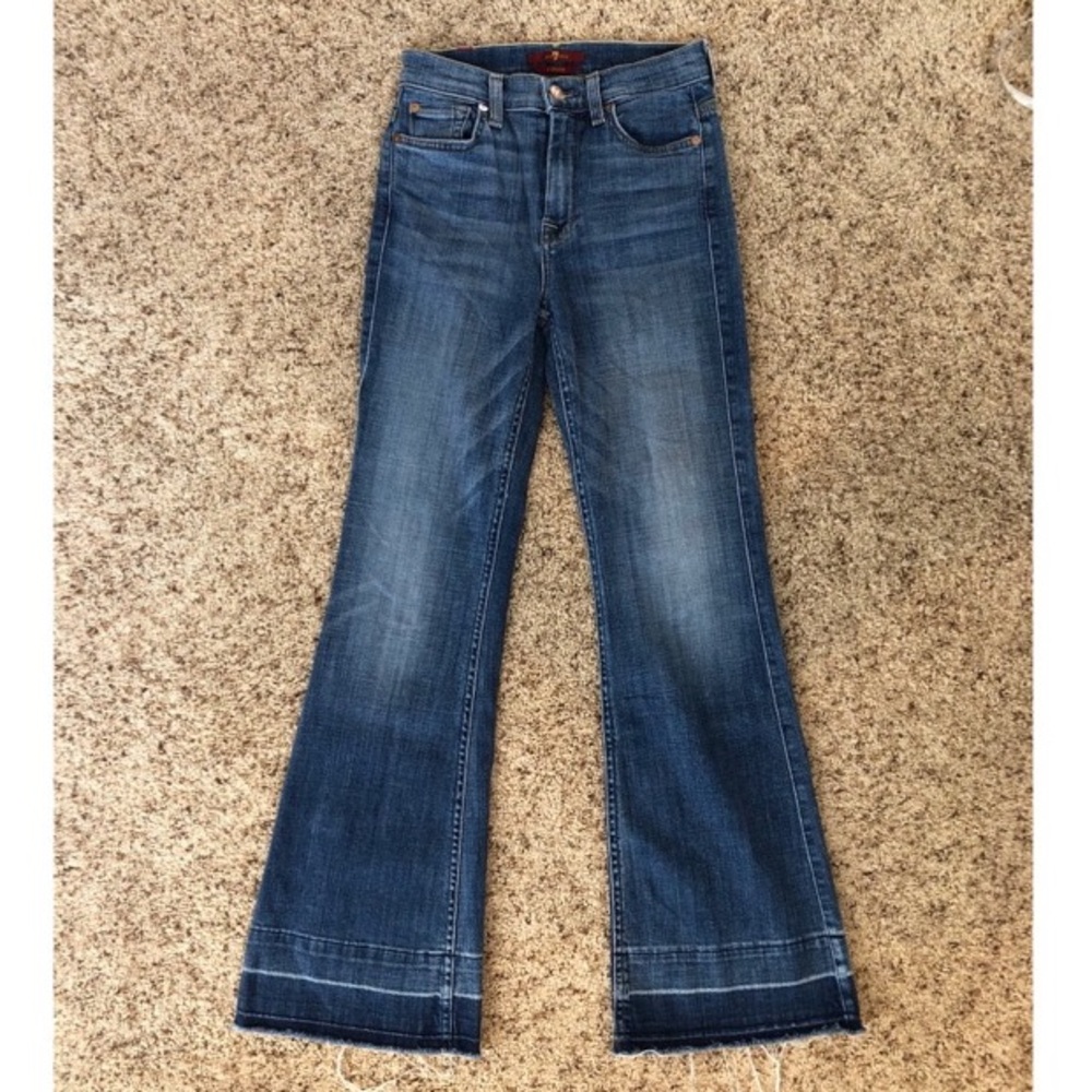 7 For All Mankind Released Hem Flared Jeans